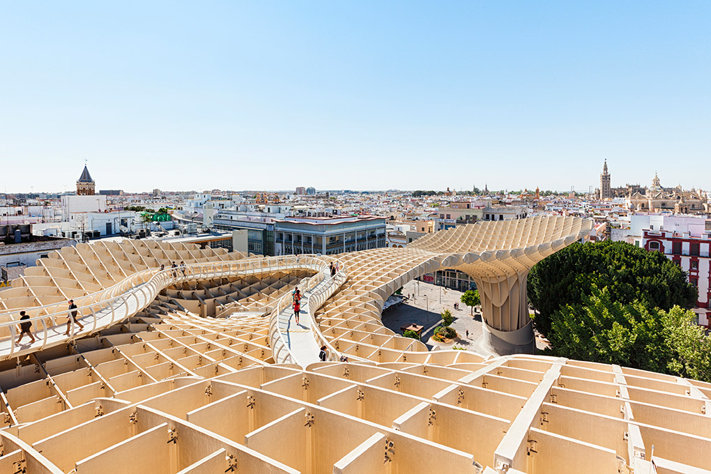 Desde el Metropol Parasol, las vistas son únicas. Foto: shutterstock. Desde el Metropol Parasol, las vistas son únicas. Foto: shutterstock.