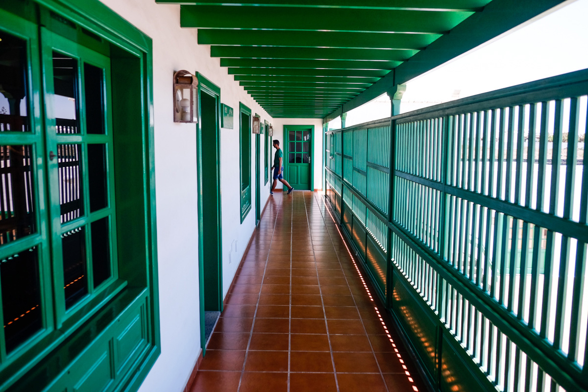 En la Casa-Museo del Campesino, el blanco y el verde son los colores característicos. En la Casa-Museo del Campesino, el blanco y el verde son los colores característicos.
