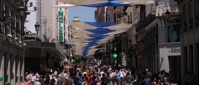 Calle Preciados, Madrid. Foto: Rafa Albarrán. Cedida por: Ayuntamiento de Madrid. Calle Preciados, Madrid. Foto: Rafa Albarrán. Cedida por: Ayuntamiento de Madrid.