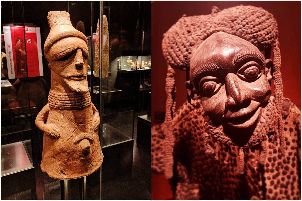 A través de la iluminación y del color de las paredes se ha conseguido que las figuras de terracota resaltaran mucho más A través de la iluminación y del color de las paredes se ha conseguido que las figuras de terracota resaltaran mucho más