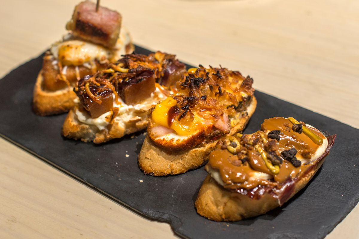 Tapas por Valladolid. Jero. Selección de pinchos. Foto: Alfredo Cáliz. Tapas por Valladolid. Jero. Selección de pinchos. Foto: Alfredo Cáliz.