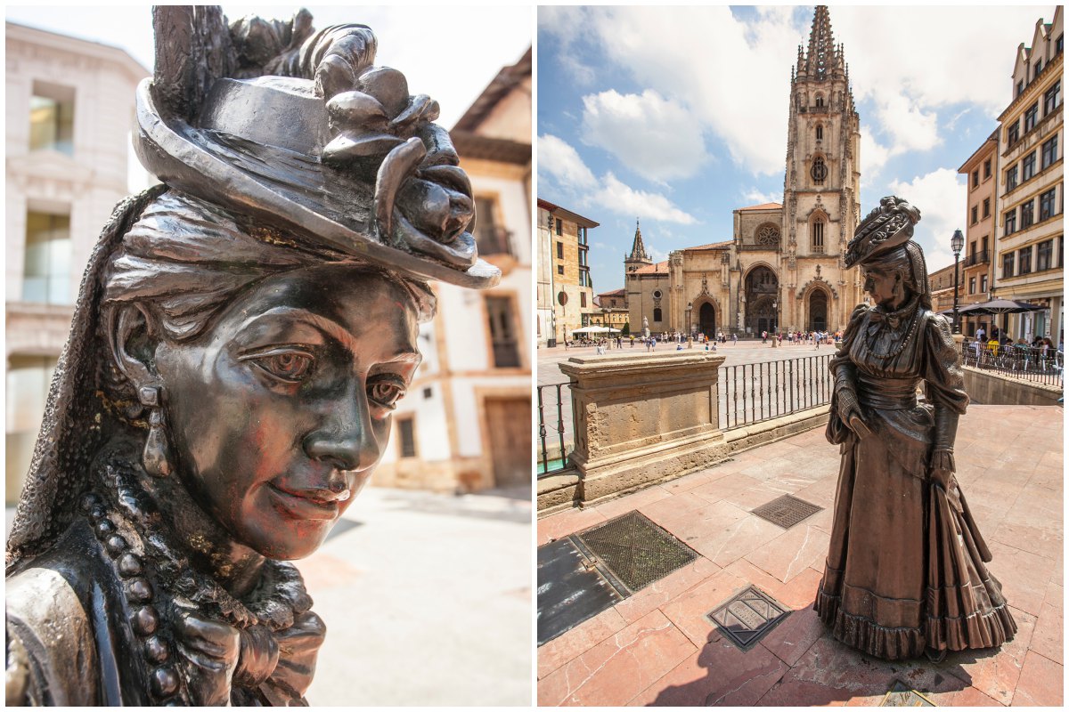 La Regenta vigila quién entra y sale de la catedral. Y de las terrazas. La Regenta vigila quién entra y sale de la catedral. Y de las terrazas.