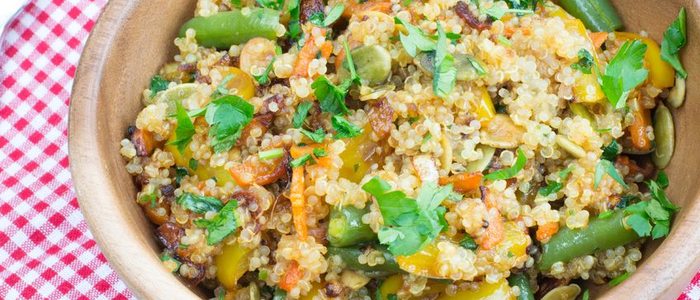 Ensalada de quinua. Ensalada de quinua.