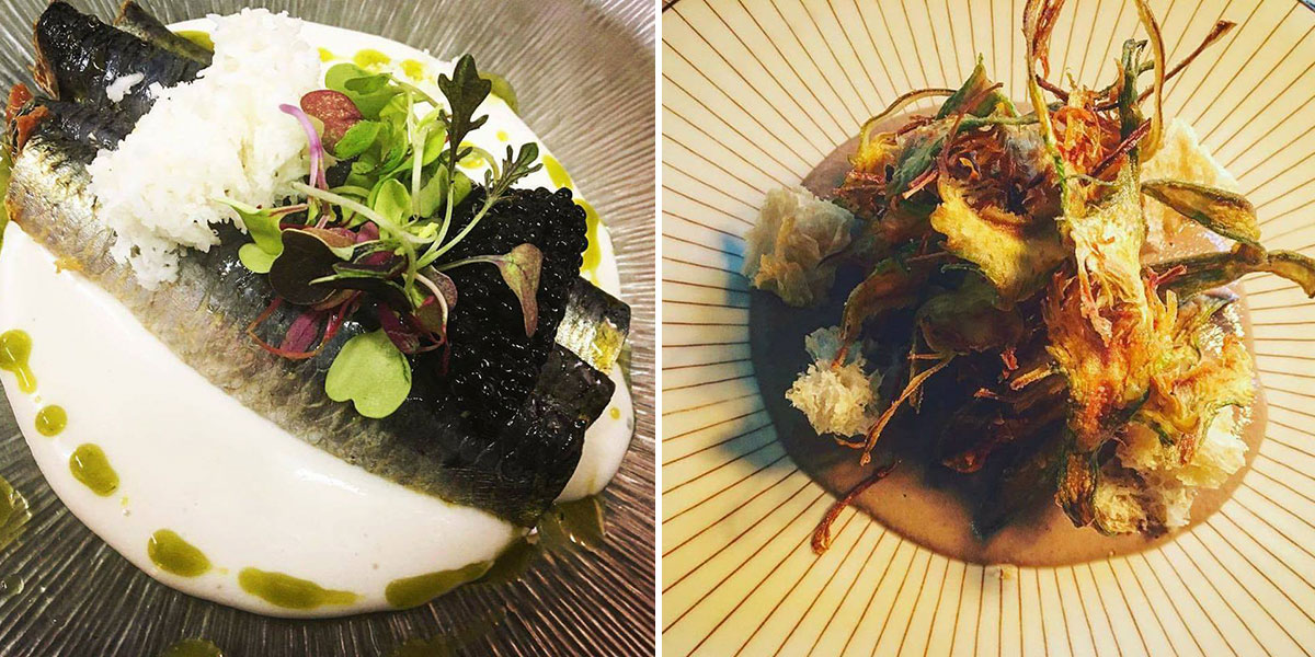 Sardina marinada y verduras de invierno del restaurante 'La Clandestina'. | Facebook 'La Clandestina' Sardina marinada y verduras de invierno del restaurante 'La Clandestina'. | Facebook 'La Clandestina'