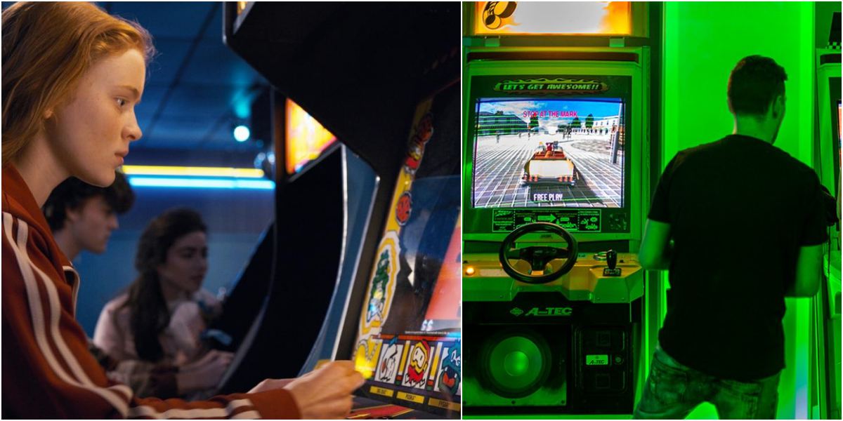 Max, invencible en los recreativos. A la derecha, el 'Next Level Arcade Bar'. Fotos: D.R / Alfredo Cáliz. Max, invencible en los recreativos. A la derecha, el 'Next Level Arcade Bar'. Fotos: D.R / Alfredo Cáliz.