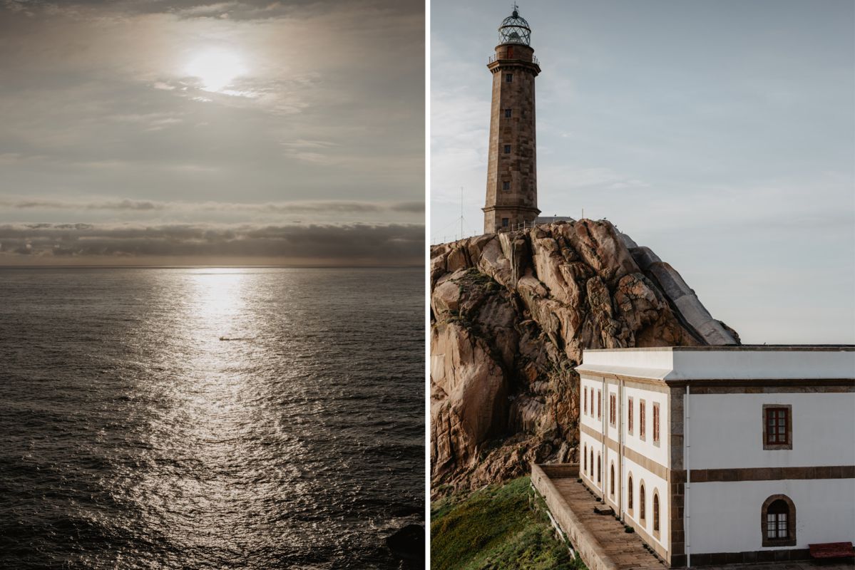 El sor reflejado en el mar y las vistas desde el Cabo Vilán (Costa da Morte, A Coruña). El sor reflejado en el mar y las vistas desde el Cabo Vilán (Costa da Morte, A Coruña).