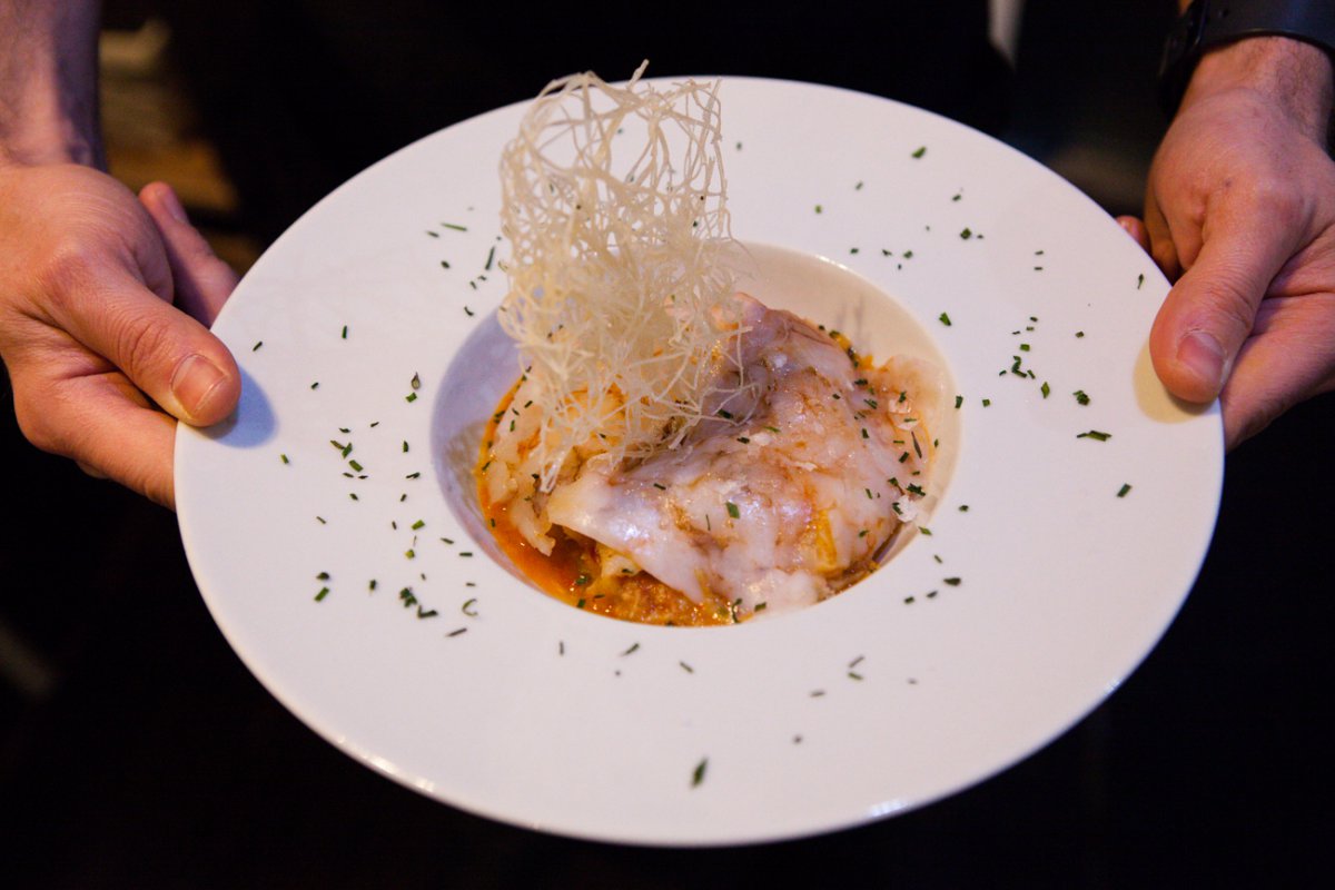 El bacalao al ajoarriero, otro de los típicos de la cocina navarra. El bacalao al ajoarriero, otro de los típicos de la cocina navarra.