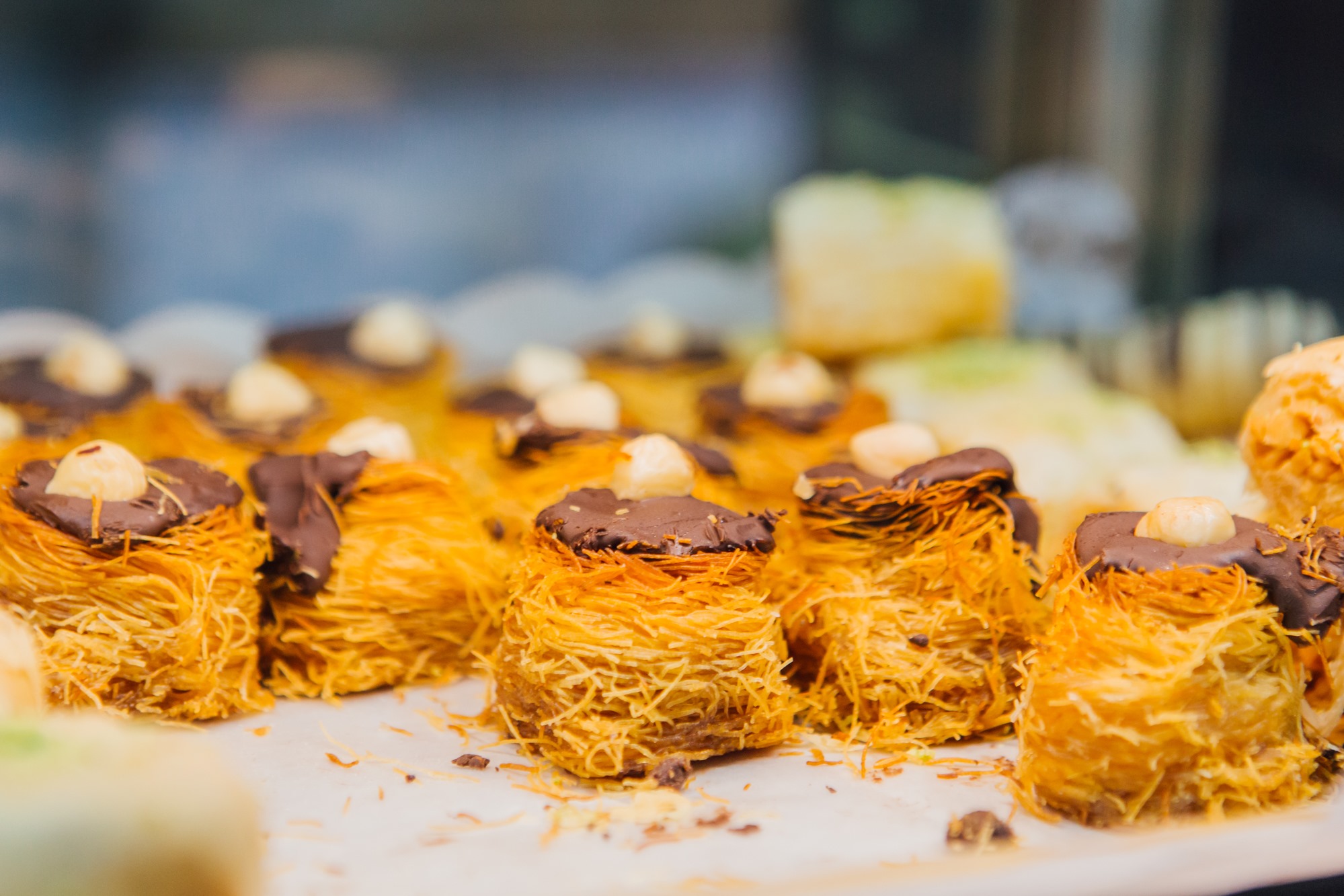 Y de postre un baklaba, de la 'pastelería Principe'. Y de postre un baklaba, de la 'pastelería Principe'.