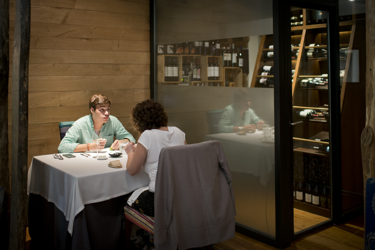 Mesa en restaurante Lúa en Madrid Mesa en restaurante Lúa en Madrid