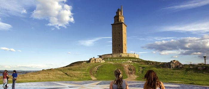 Vista de la Torre de Hércules. Vista de la Torre de Hércules.