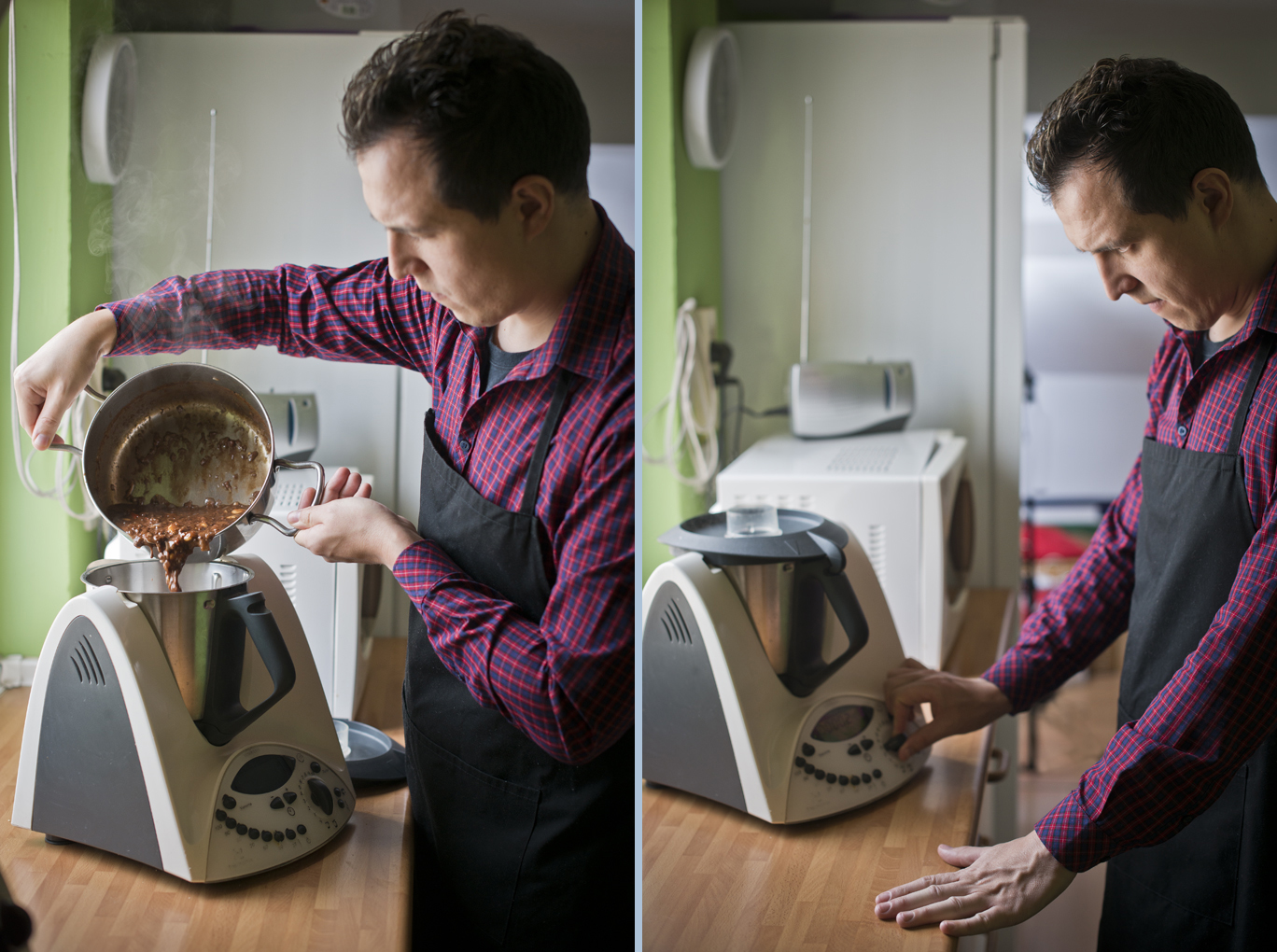 Pasar todo por el robot de cocina o una batidora potente. Pasar todo por el robot de cocina o una batidora potente.