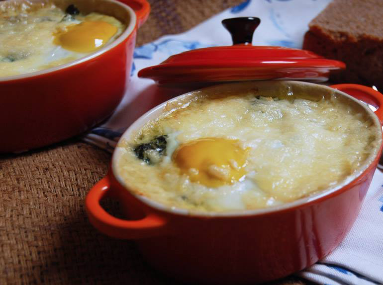 Espinacas gratinadas de 'La Bioteca'. Foto: La Bioteca. Espinacas gratinadas de 'La Bioteca'. Foto: La Bioteca.