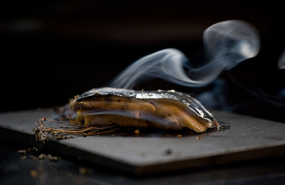Sardina con foie. Sardina con foie.