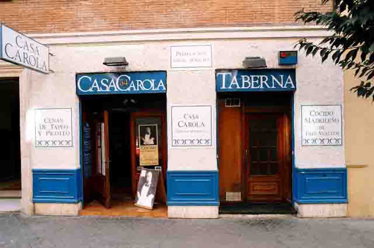 Restaurante Casa Carola, Madrid. Restaurante Casa Carola, Madrid.