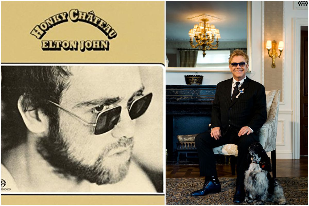 Elton John en la portada de su disco, de 1972, y Sir Elton, hoy en día. Fotos: Facebook. Elton John en la portada de su disco, de 1972, y Sir Elton, hoy en día. Fotos: Facebook.