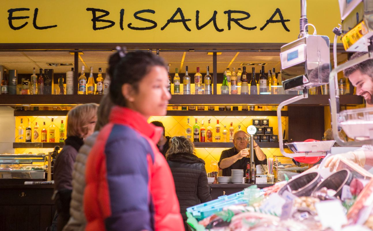 Bares de mercado en Barcelona, 'El Bisaura'. Bares de mercado en Barcelona, 'El Bisaura'.