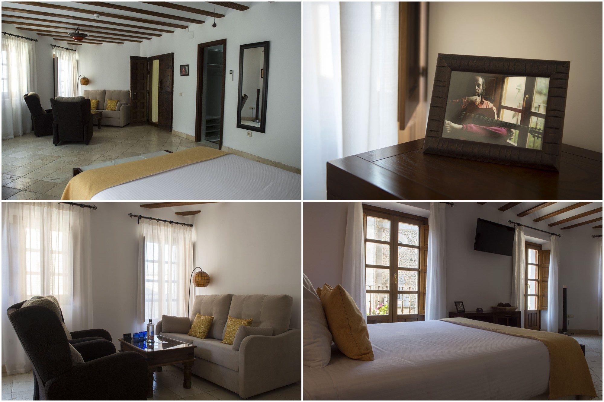 La habitación La Maestro en lo que fue el cuarto de Paco de Lucía. La habitación La Maestro en lo que fue el cuarto de Paco de Lucía.