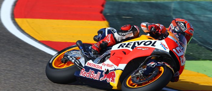 Marc Márquez en el circuito Motorland Aragón. Marc Márquez en el circuito Motorland Aragón.