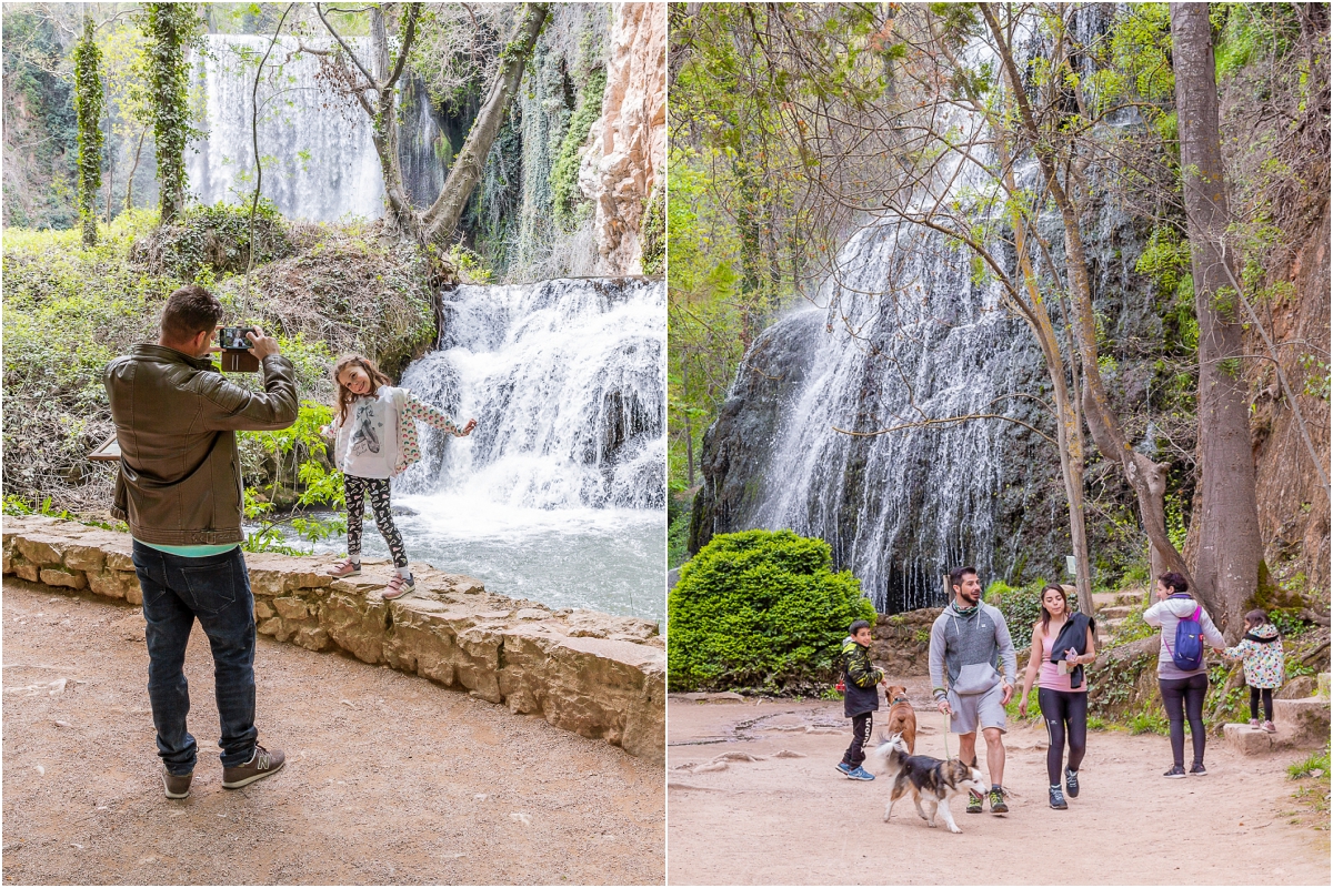 Las primeras cascadas que encontramos en el camino son el Baño de Diana (a la izquierda) y la Trinidad (derecha). Las primeras cascadas que encontramos en el camino son el Baño de Diana (a la izquierda) y la Trinidad (derecha).