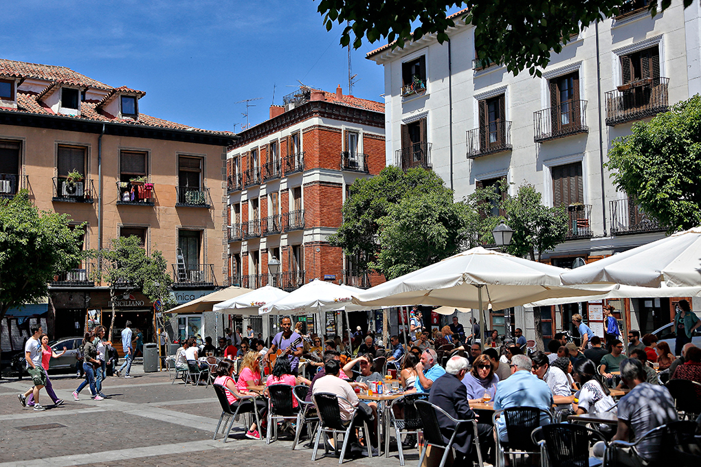 Ambiente primaveral en Malasaña. Ambiente primaveral en Malasaña.