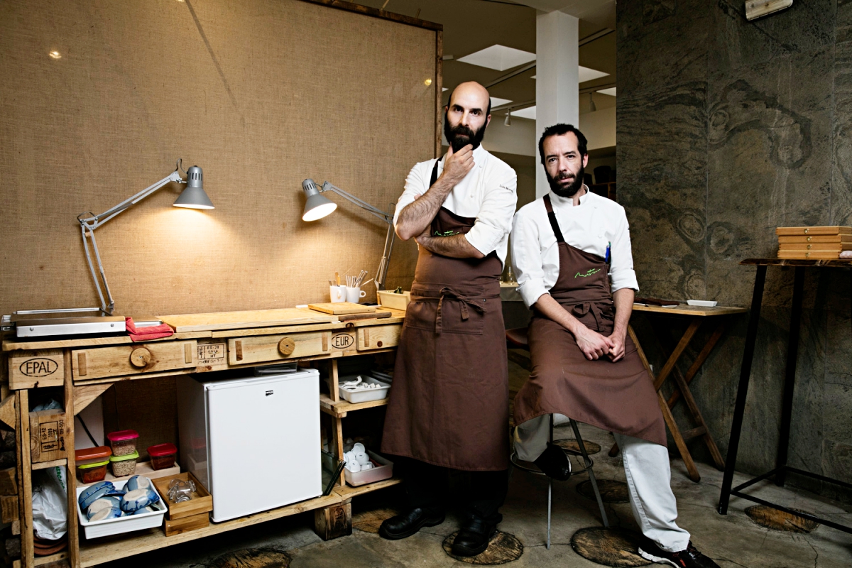 Luis y Daniel son los chefs que dirigen Montia. Foto: Nani Gutierrez Luis y Daniel son los chefs que dirigen Montia. Foto: Nani Gutierrez