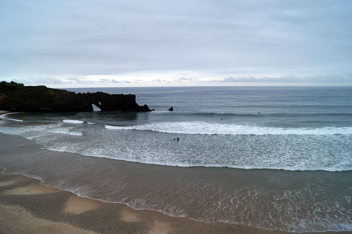 El perfil de la playa de San Antolín es espectacular. Foto: Shutterstock. El perfil de la playa de San Antolín es espectacular. Foto: Shutterstock.
