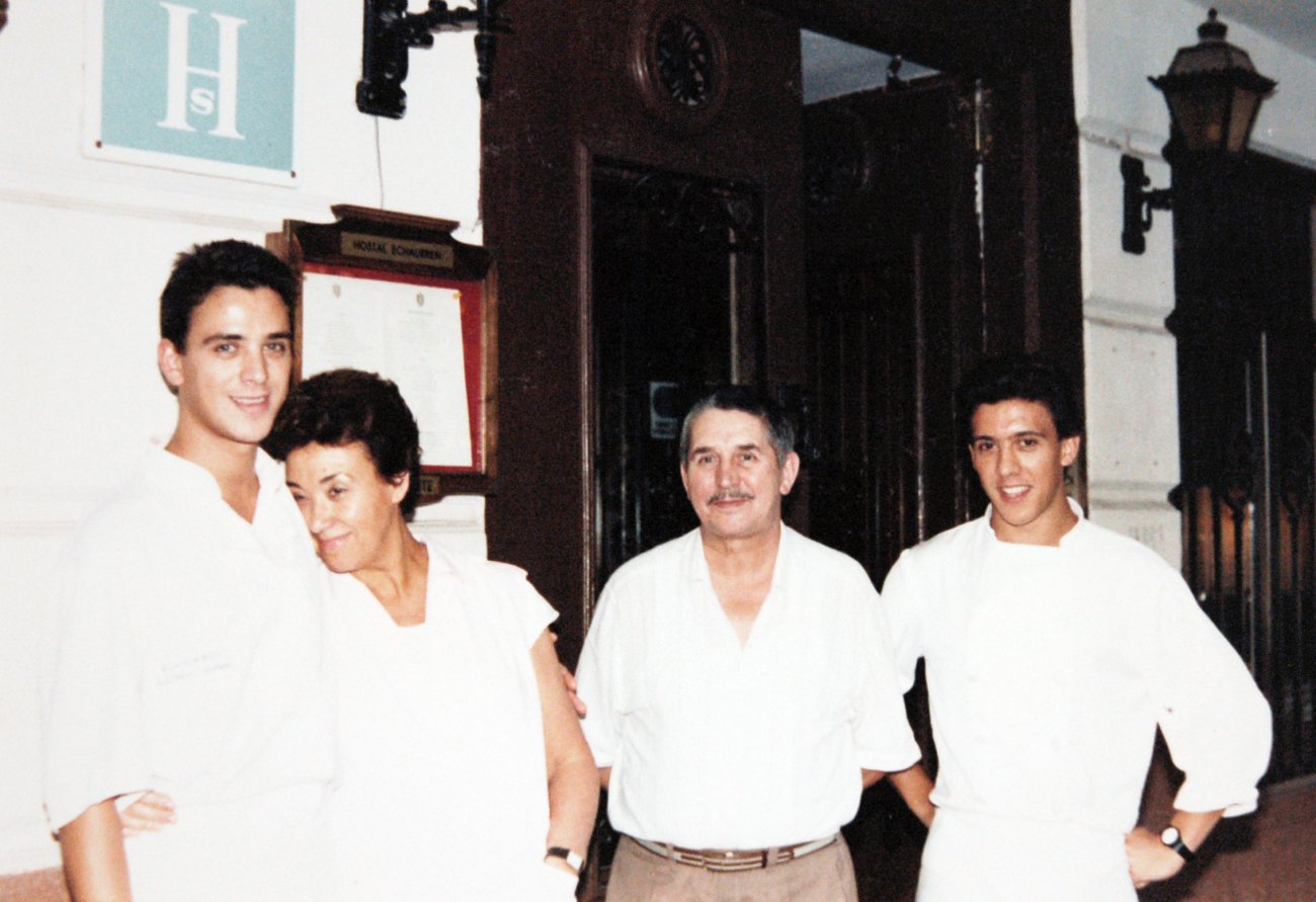 La familia Paniego-Sánchez: Luis Ángel, Marisa, Félix y Francis. La familia Paniego-Sánchez: Luis Ángel, Marisa, Félix y Francis.