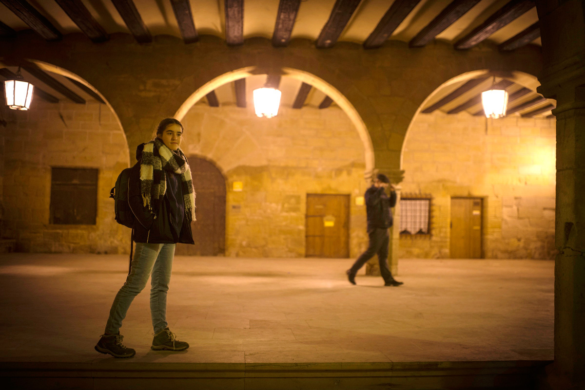 Soportales de la plaza mayor de La Fresneda. Soportales de la plaza mayor de La Fresneda.