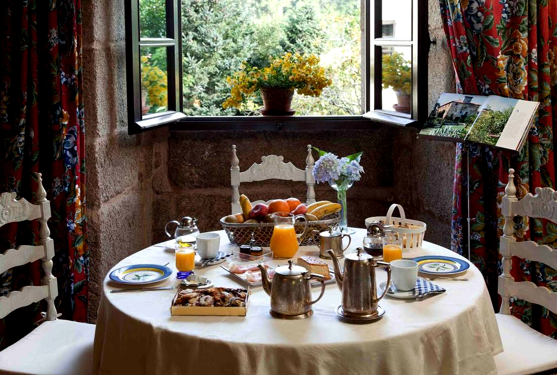Así se desayuna en Pazo de Bentaces. Foto: Pazo de Bentaces. Así se desayuna en Pazo de Bentaces. Foto: Pazo de Bentaces.