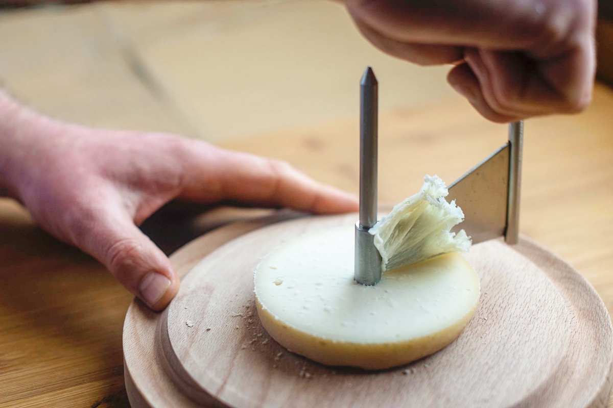 Con este corte se potencia el sabor del queso Musgo lavado. Con este corte se potencia el sabor del queso Musgo lavado.