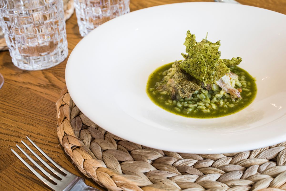 La versión de de arroz con acelgas del restaurante 'La Marítima', en Valencia. La versión de de arroz con acelgas del restaurante 'La Marítima', en Valencia.