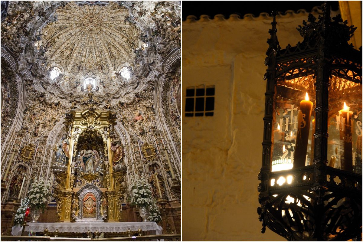 Sagrario de la Parroquia de San Mateo y lumbre nazarena. Fotos: Thzimage y Carmen Franco / Turismo de Lucena. Sagrario de la Parroquia de San Mateo y lumbre nazarena. Fotos: Thzimage y Carmen Franco / Turismo de Lucena.