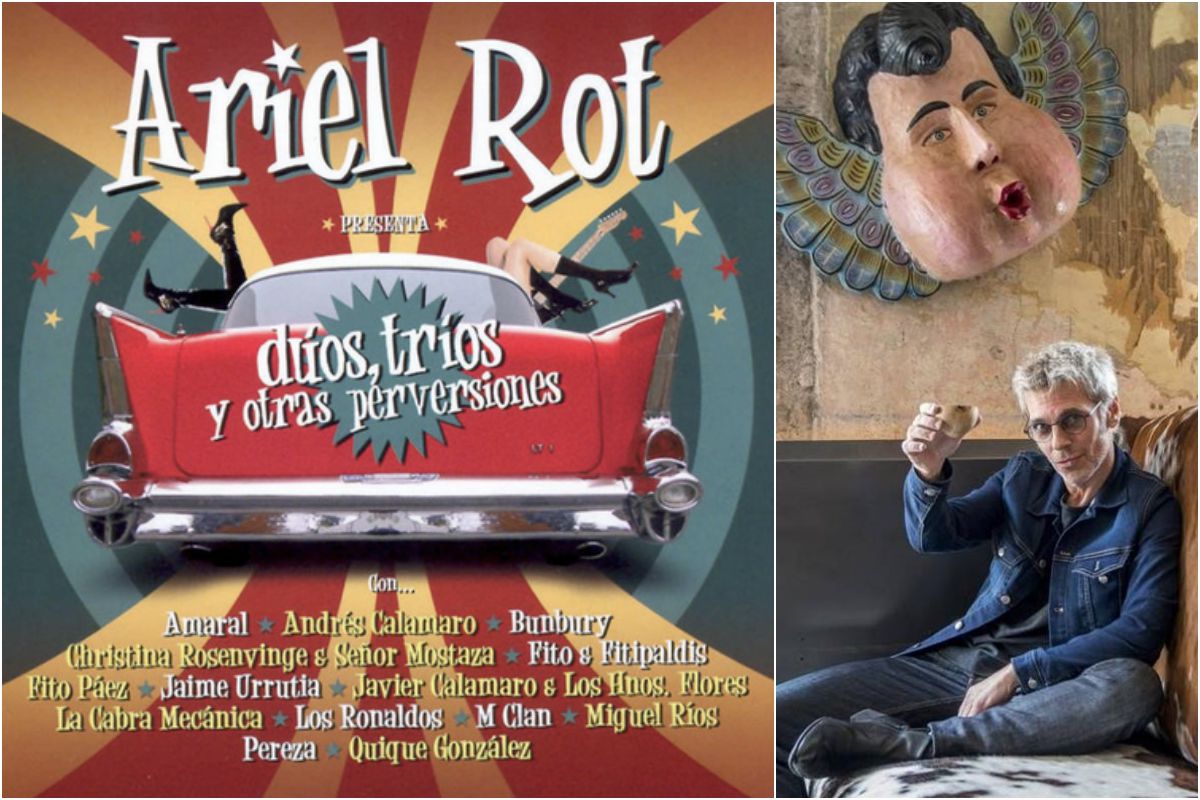 El disco de las colaboraciones y Ariel Rot "saludando al carnaval". Fotos: Facebook. El disco de las colaboraciones y Ariel Rot "saludando al carnaval". Fotos: Facebook.