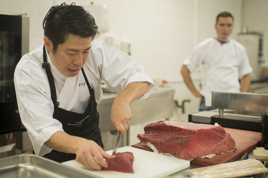 Hideki Matsuhisa de Koy Shunka en acción./ Foto: Sofía Moro. Hideki Matsuhisa de Koy Shunka en acción./ Foto: Sofía Moro.