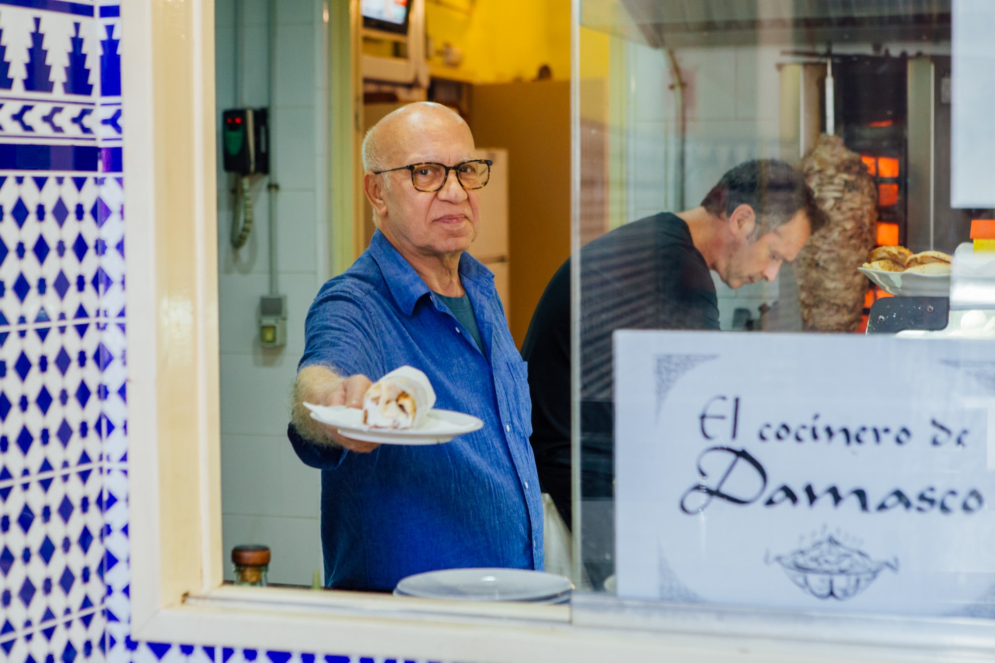 Salem, el propietario de 'El Cocinero de Damasco'. Salem, el propietario de 'El Cocinero de Damasco'.