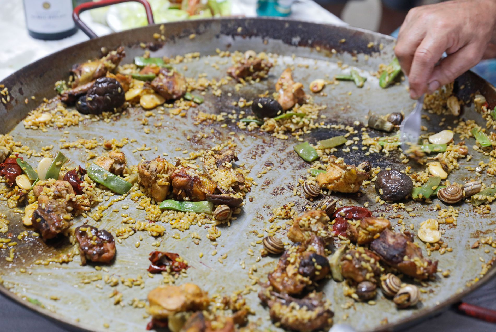 Arroces 'Molino Roca': paella de Rodrigo de la Calle vacía Arroces 'Molino Roca': paella de Rodrigo de la Calle vacía
