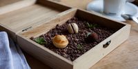 Uno de los momentos más dulces. Restaurante Eme Be Garrote Grill: Para acompañar el café. Foto: Garikoitz Díaz