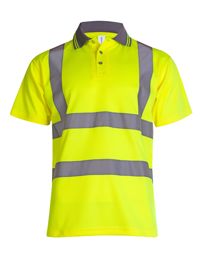 Uneek UC808 Hi Vis Short Sleeve Polo Shirt