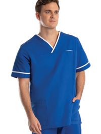 Alexandra HP20 Unisex Contrast Trim Scrub Top