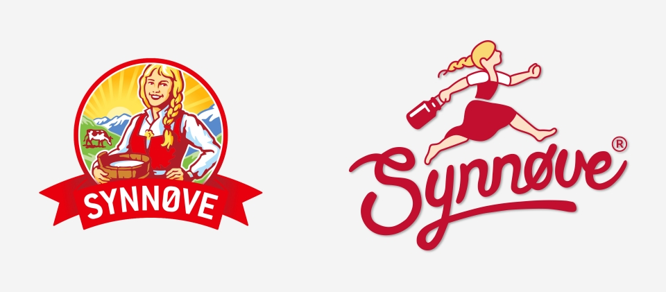 Logo før og etter