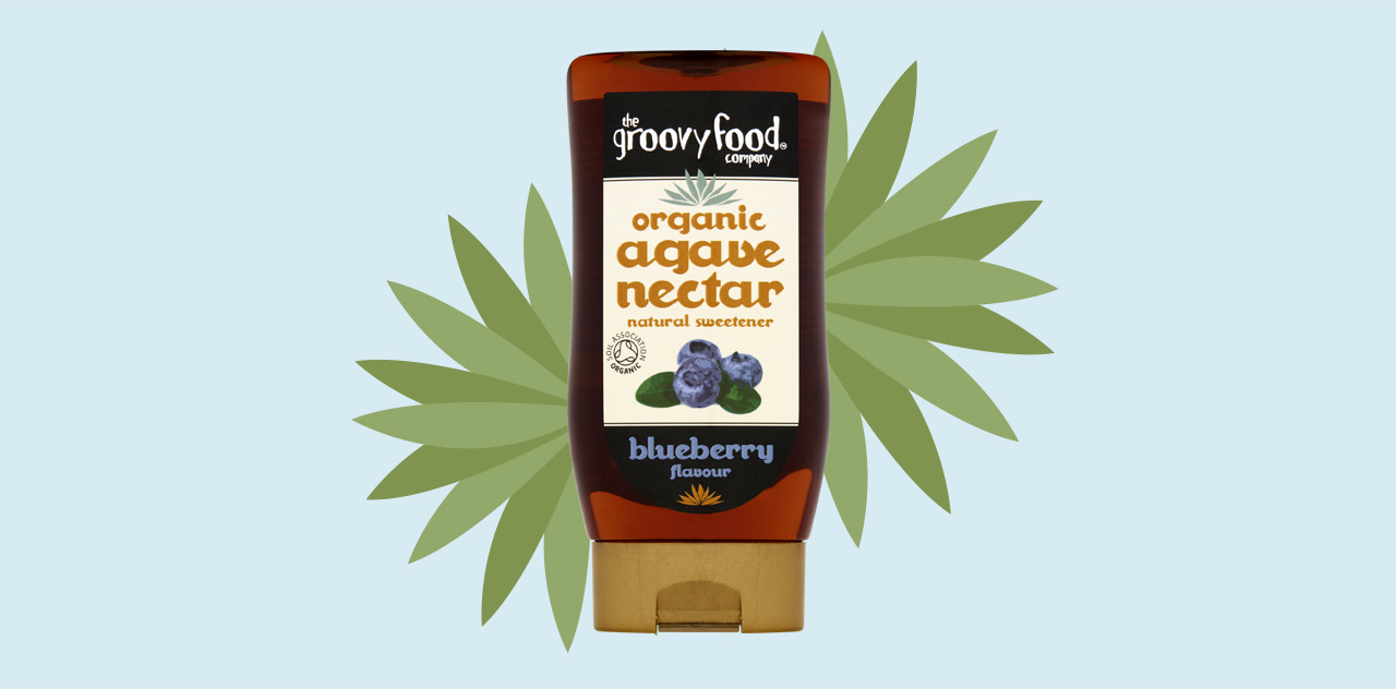 Groovy Food Organic Agave Nectar Blueberry Flavour