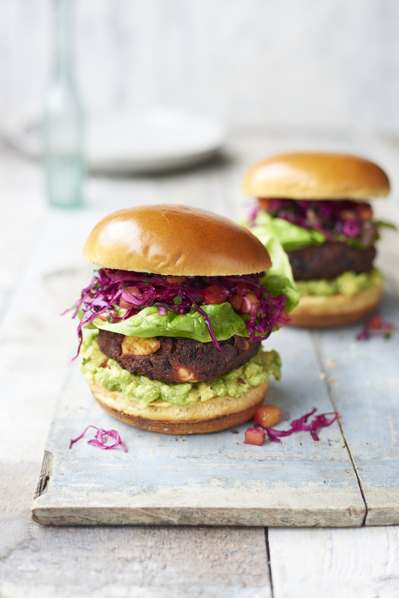 Blackbean feta burger