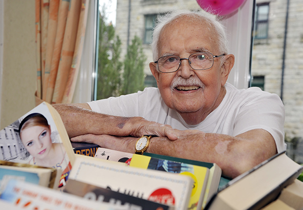 Older man at a summer fayre.