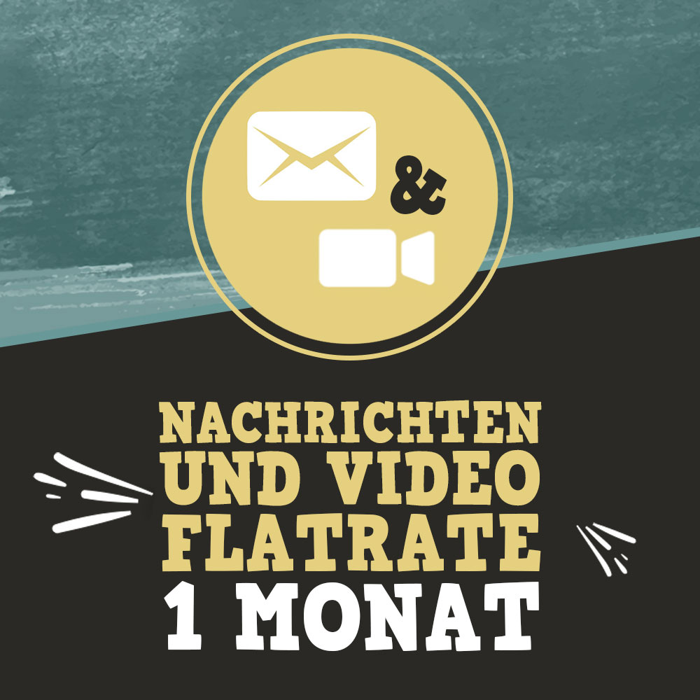 Nachrichten- und Videoflatrate für 1 Monat