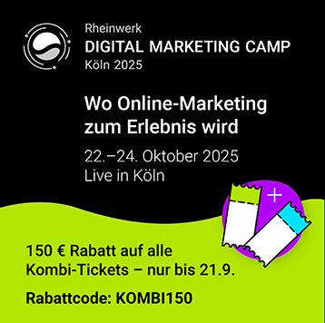 Rheinwerk Digital Marketing Camp, 22. bis 24. Oktober 2025, live in Köln