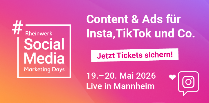 Social Media Marketing Days: Konferenz und Workshops am 19. und 20. Mai in Mannheim. Jetzt Tickets sichern!