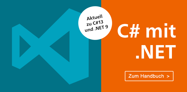 C# mit .NET programmieren. Zum Handbuch >