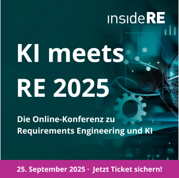 inside RE: KI meets RE – die Konferenz zu Requirements Engineering und KI, 25. September 2025, online