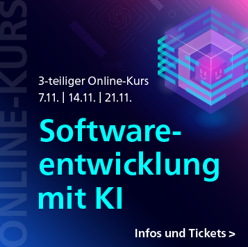 Softwareentwicklung mit KI – 3-teiliger Online-Kurs ab 7. November