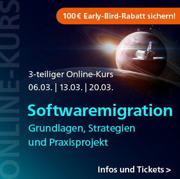 Softwaremigration: 3-teiliger Online-Kurs ab 6. März 2026 – jetzt 100 € Early-Bird-Rabatt sichern!